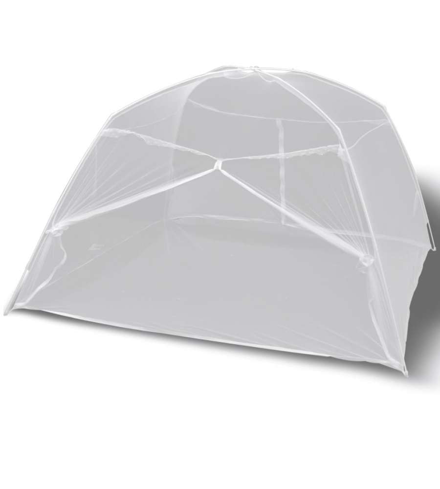 Mongolia Zanzariera 2 Porte 200 x 150 x 145 cm Bianco
