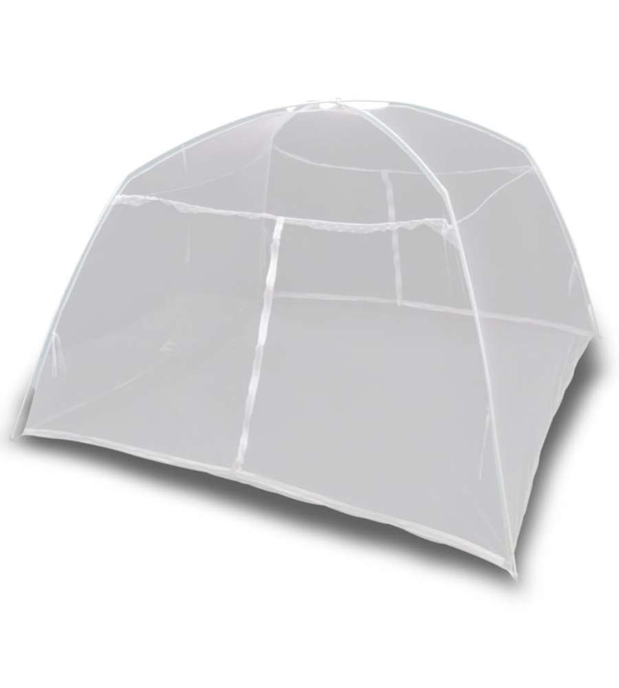 Rete zanzariera mongolese 2 uscite 200 x 180 x 150 cm Bianca