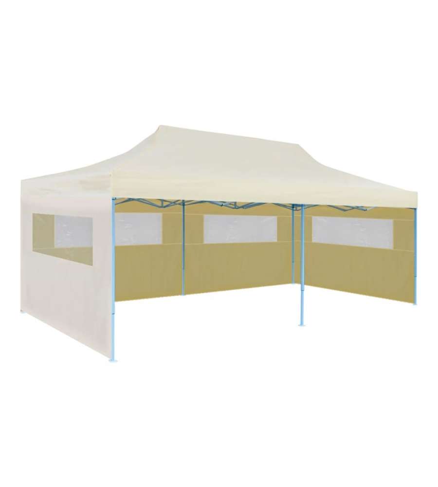 Tenda per Feste Pop-Up Pieghevole Crema 3 x 6 m