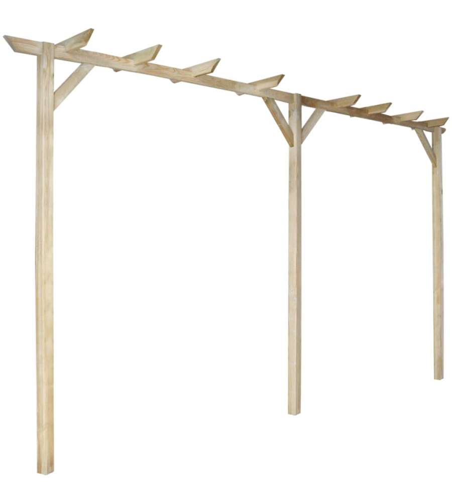 Pergolato da Giardino 400x40x205 cm in Legno