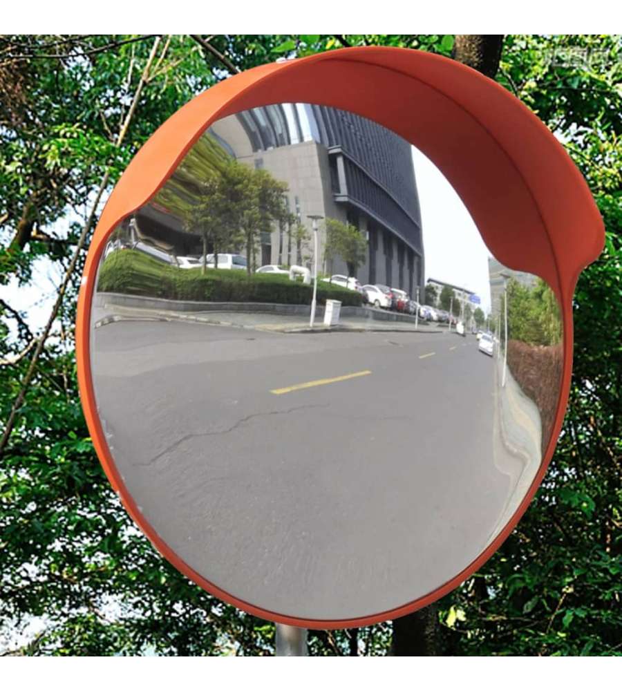 Specchio Per Traffico Convesso Plastica Pc Arancione 45 Cm