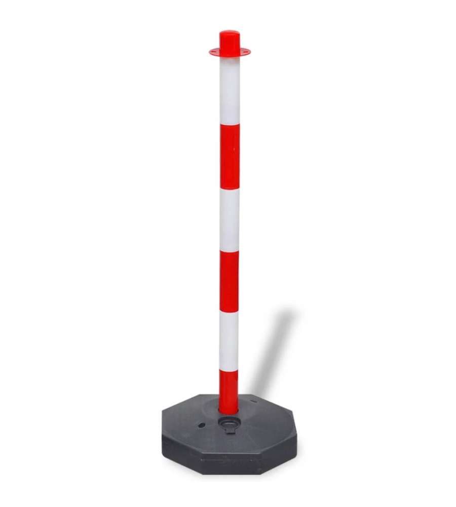 Set Stradale con Pali e Catena in Plastica 10 m