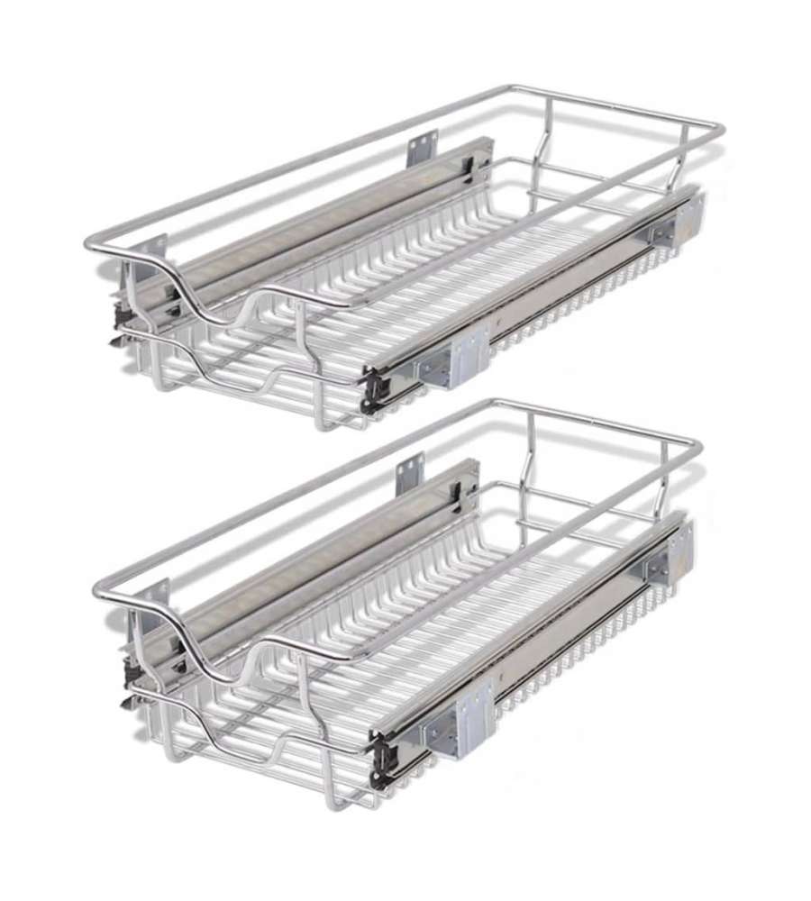 REJS Cestello Estraibile Per Cucina Blum – 150-200 Mm, Fondo In Rete, Chiusura Ammortizzata