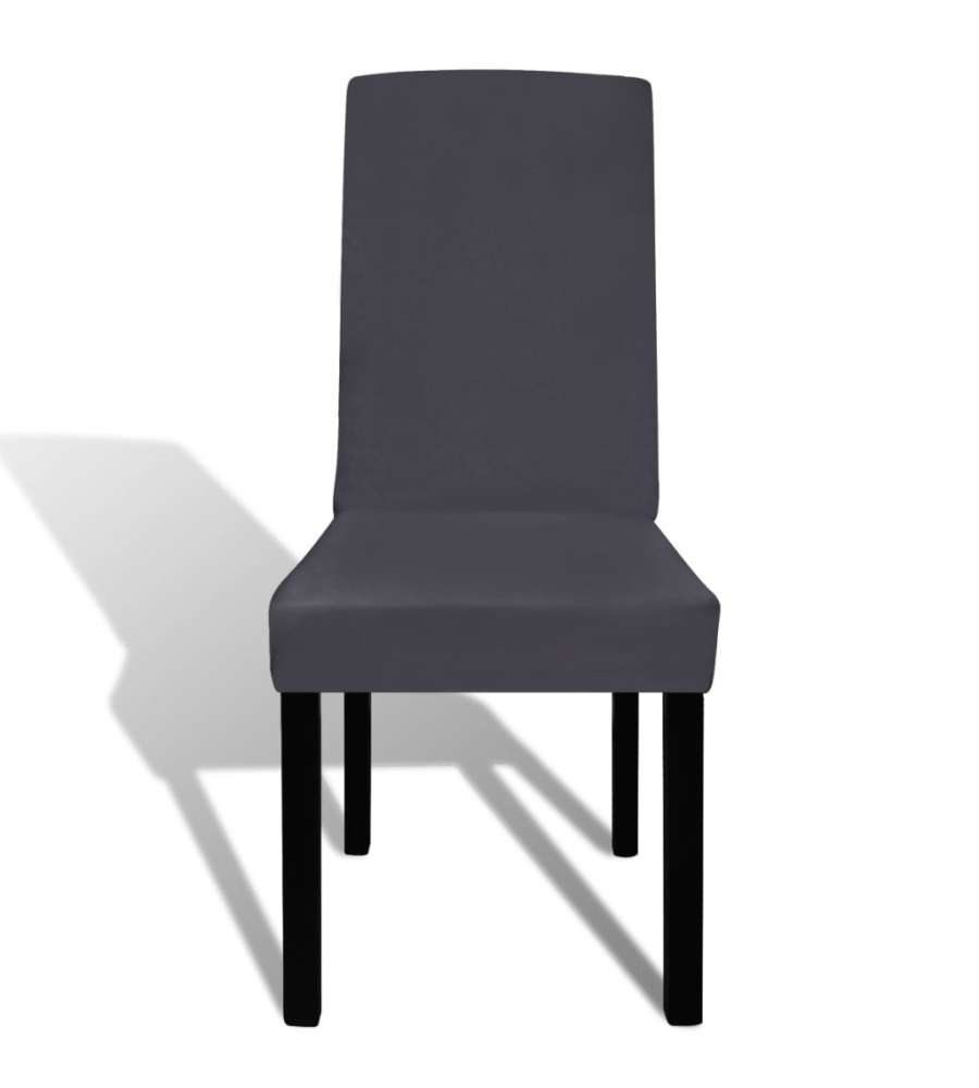 Set 4 pz Fodera elastica per sedie antracite