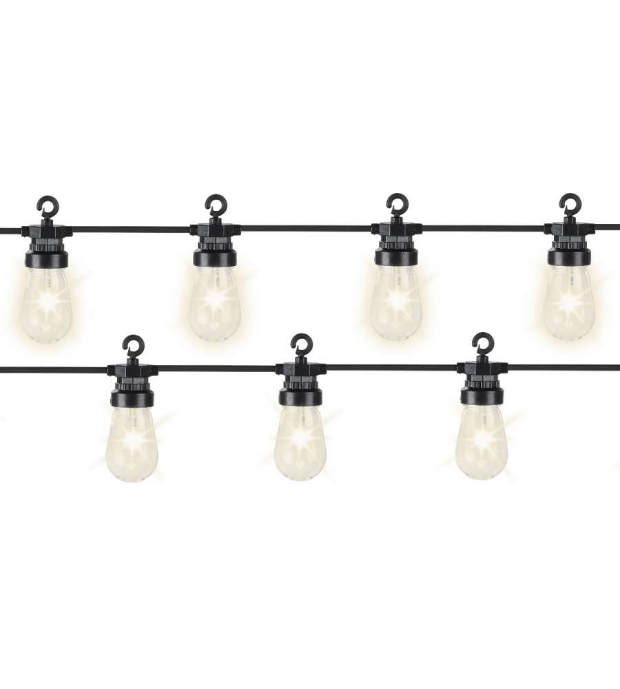 Lumineo Kit Catena Illuminazione LED 20 Luci Calde 9.5m