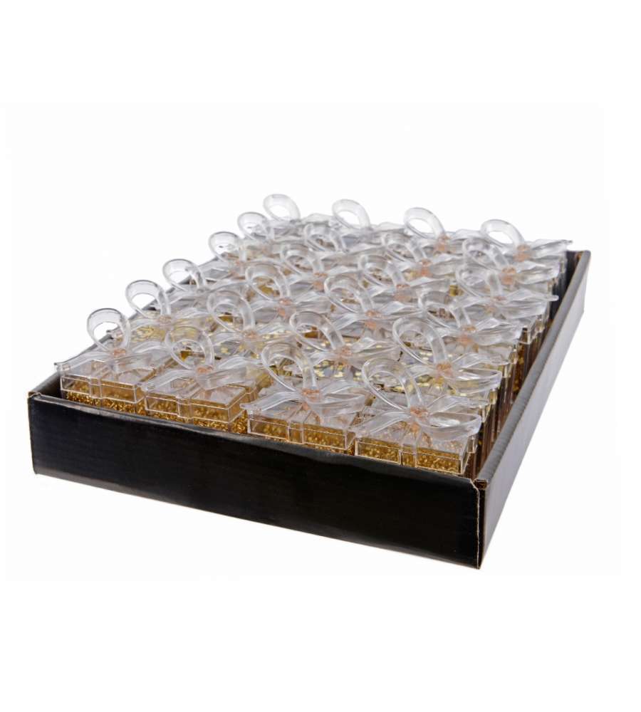 Decorazione soggetti glitterati colore oro