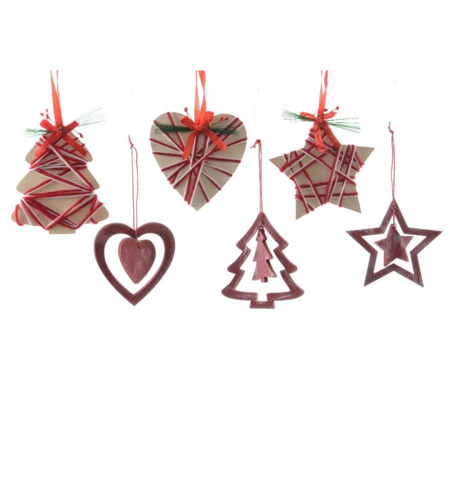 Decoro Natale forme assortite 10 cm