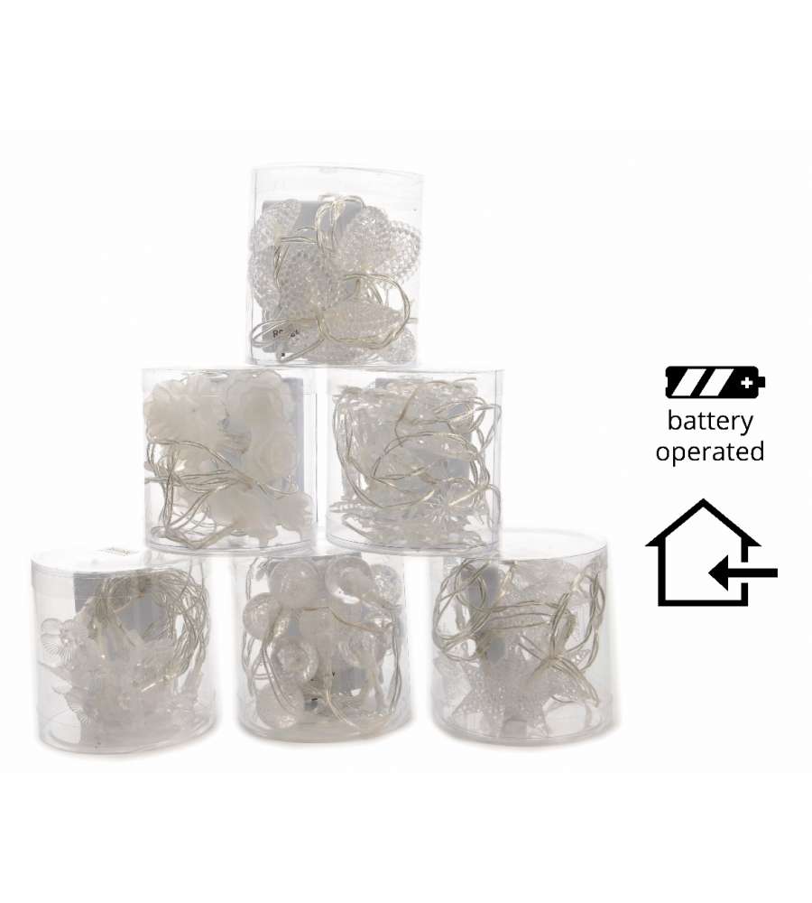 Decoro 12 Led a Batteria per interni