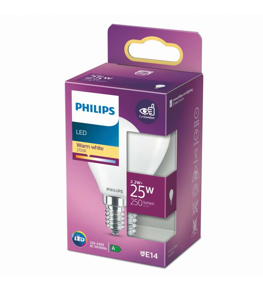 Lampadina led sfera vetro 25W