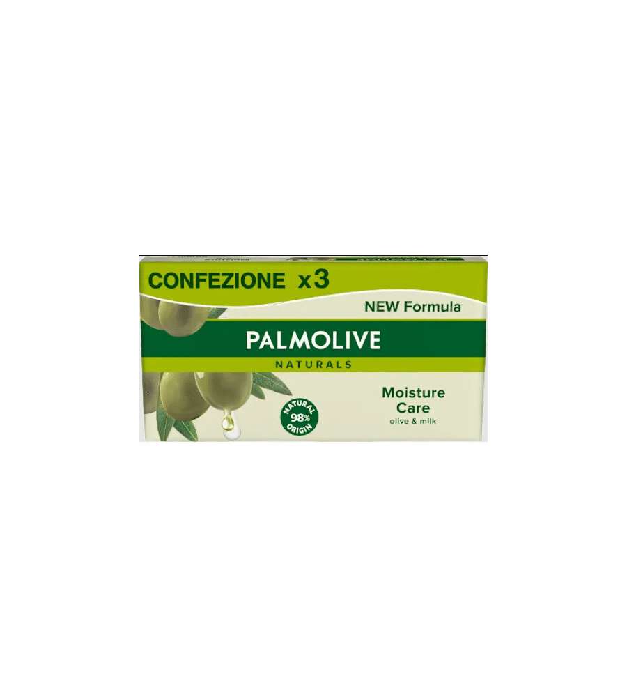 Palmolive Naturals Sapone Solido Oliva e Latte 98% Biodegradabile