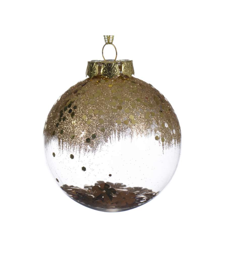Decoris Pallina Natale Oro Infrangibile - Eleganza e Sicurezza - 8cm