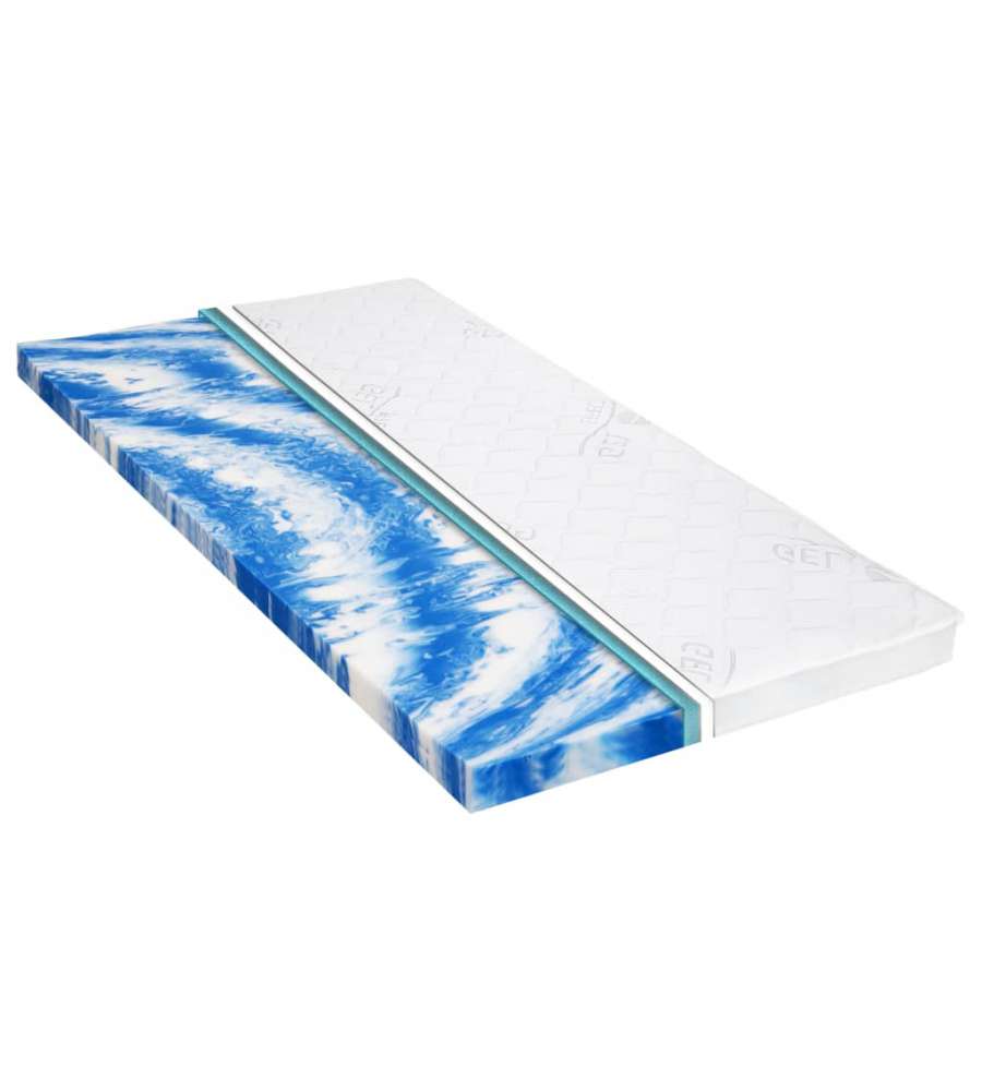 Coprimaterasso 120x200 cm Schiuma di Gel 7 cm