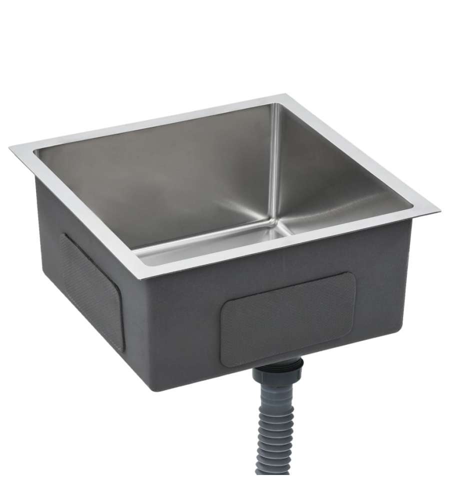 Lavello da Cucina Lavorato a Mano con Filtro in Acciaio Inox