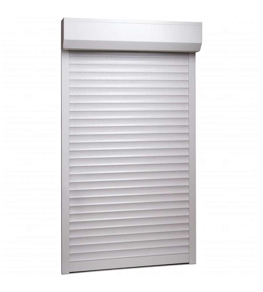 Tapparella Avvolgibile in Alluminio 110x220 cm Bianco