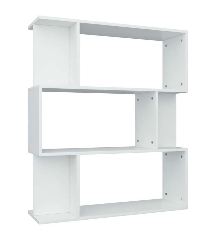 Libreria/divisorio Bianco 80x24x96 Cm In Legno Multistrato