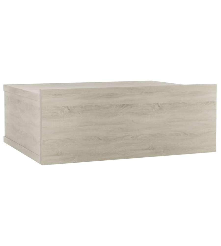 vidaXL Comodino Pensile Rovere Sonoma 40x30x15 cm - Design Elegante - Truciolato - Colore Marrone