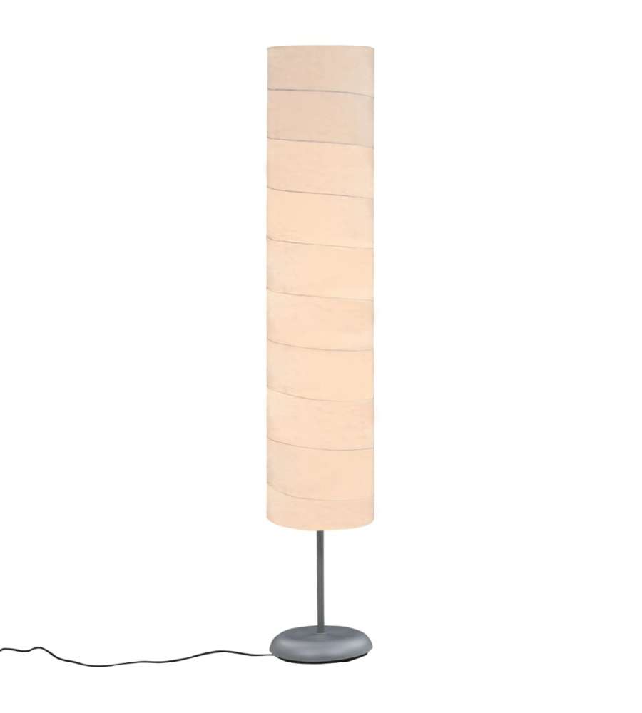 Lampada Da Pavimento Con Supporto 121cm Bianca E27