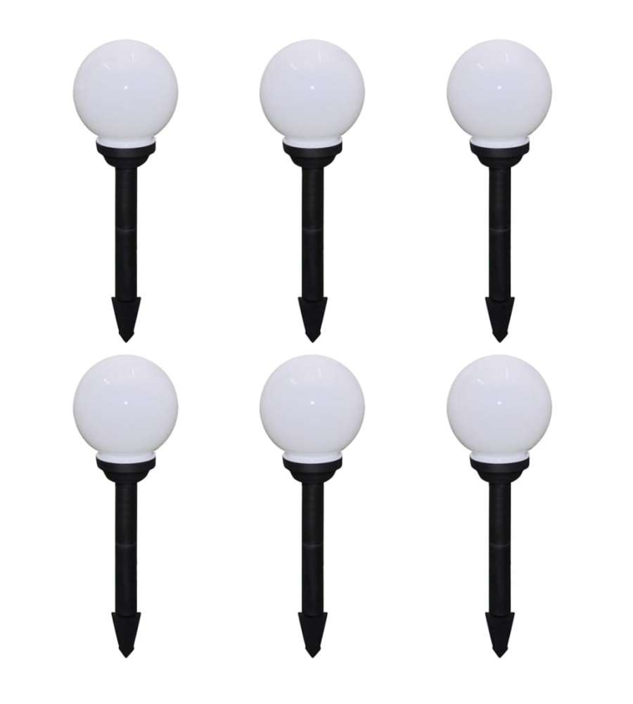 Lampade da Sentiero 6 pz LED 20 cm con Picchetto