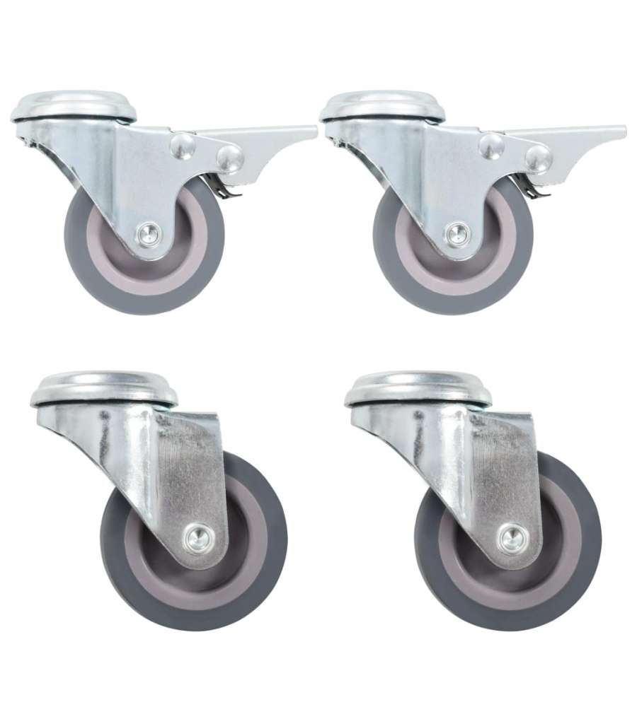 Ruote Girevoli con Foro per Bullone 32 pz 50 mm 277885