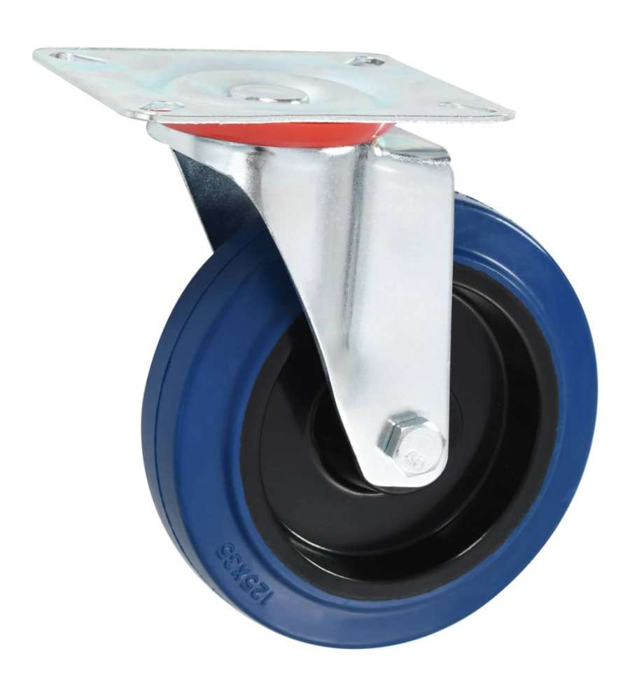 Ruote,Ruote Girevoli Per Piastre Ruote Girevoli Da 3 Pollici, Ruote Per Mobili, Ruote Industriali, PU - Doppi Cuscinetti - Rotazione A 360 Gradi - Silenzioso - Pavimento Protettivo - Con Fre