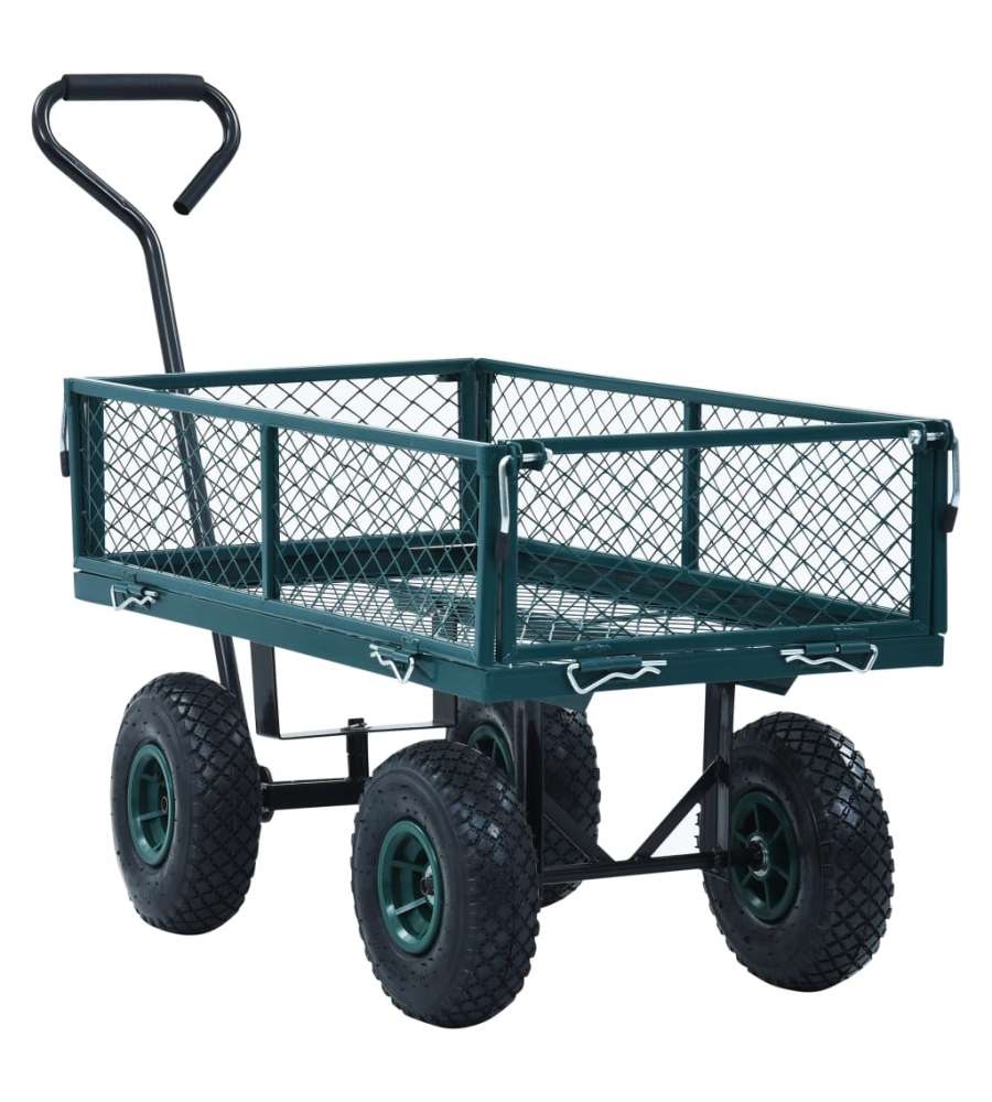 Carrello a Mano da Giardino Verde 250 kg