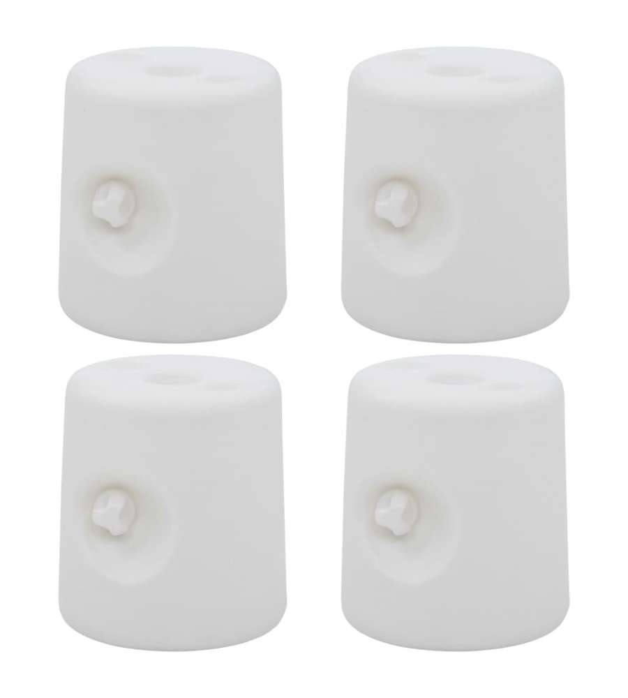 Set 4 Pesi Ad Acqua Per Gazebo E Tenda Da Campeggio – 40 Kg Di Stabilità – Bianco