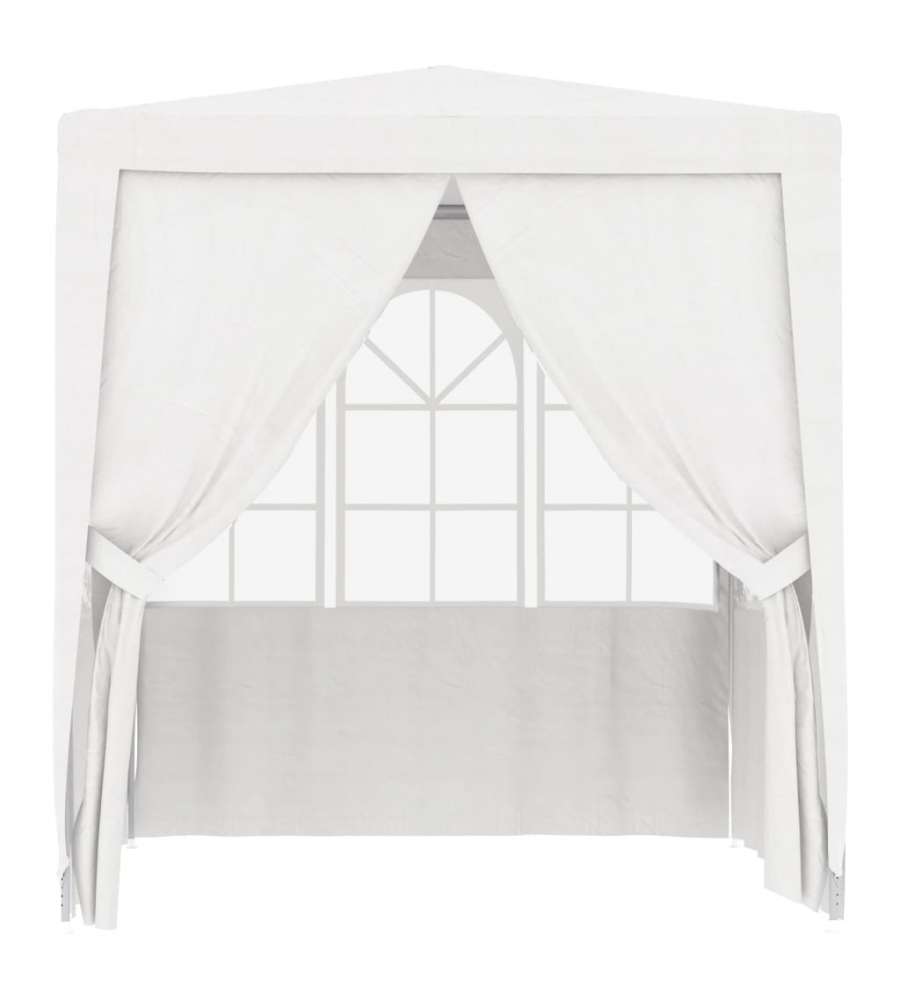 Gazebo Professionale con Pareti 2,5x2,5 m Bianco 90 g/m