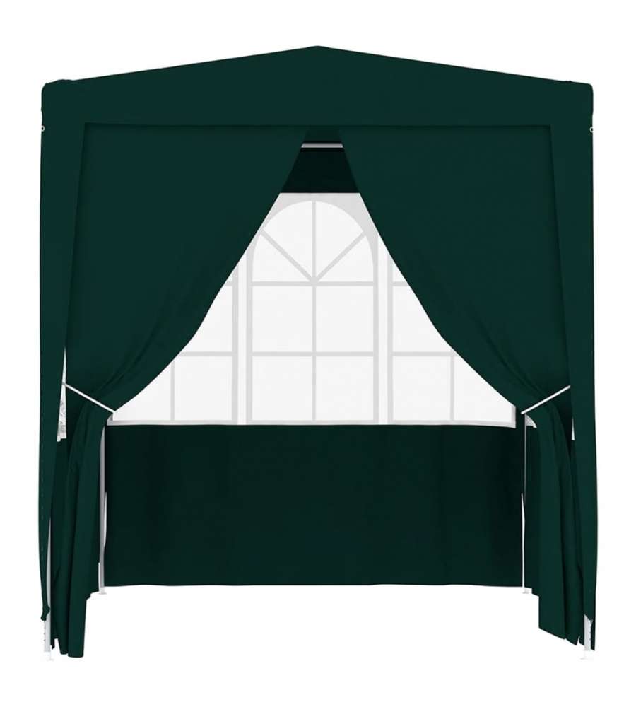 Gazebo Professionale con Pareti 2,5x2,5 m Verde 90 g/m