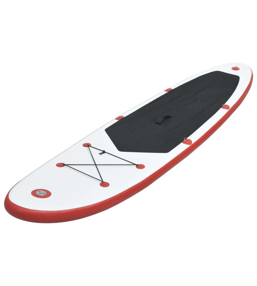 Set Tavola da SUP e Surf Gonfiabile Rosso e Bianco