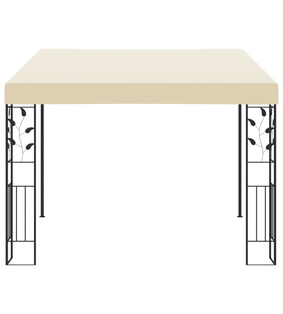 Gazebo a Parete 3x3x2,5 m Crema