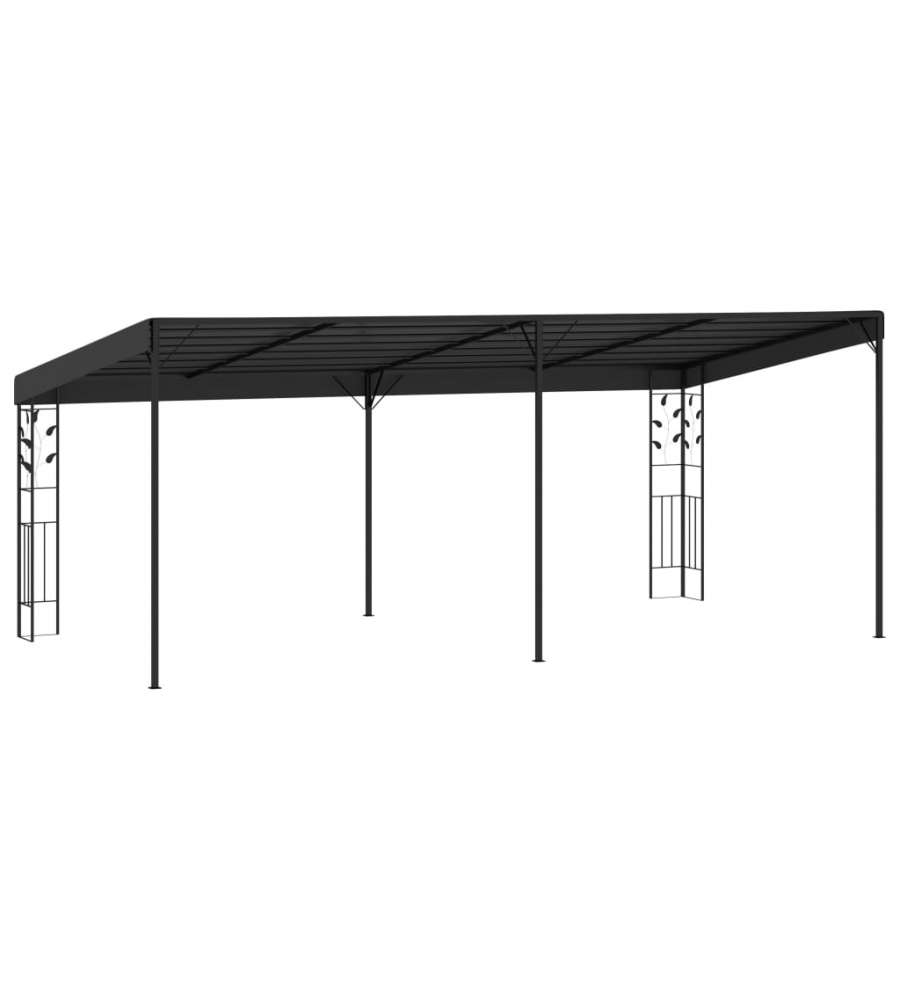Gazebo a Parete 6x3x2,5 m Antracite