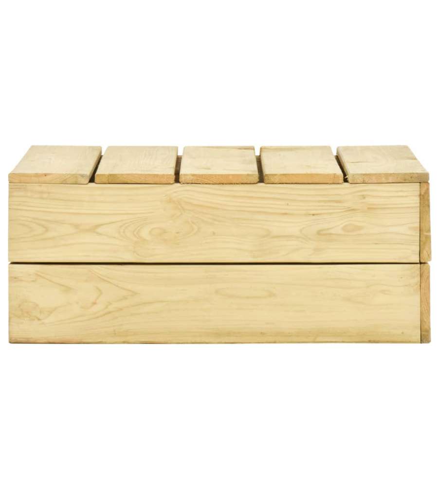 Tavolo da Giardino 75x75x31 cm in Legno di Pino Impregnato