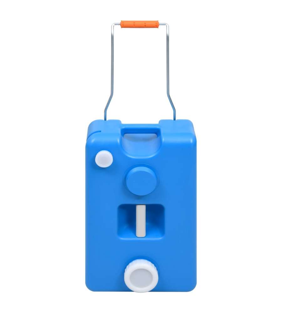 Serbatoio d'Acqua con Ruote per Campeggio 25 L Blu