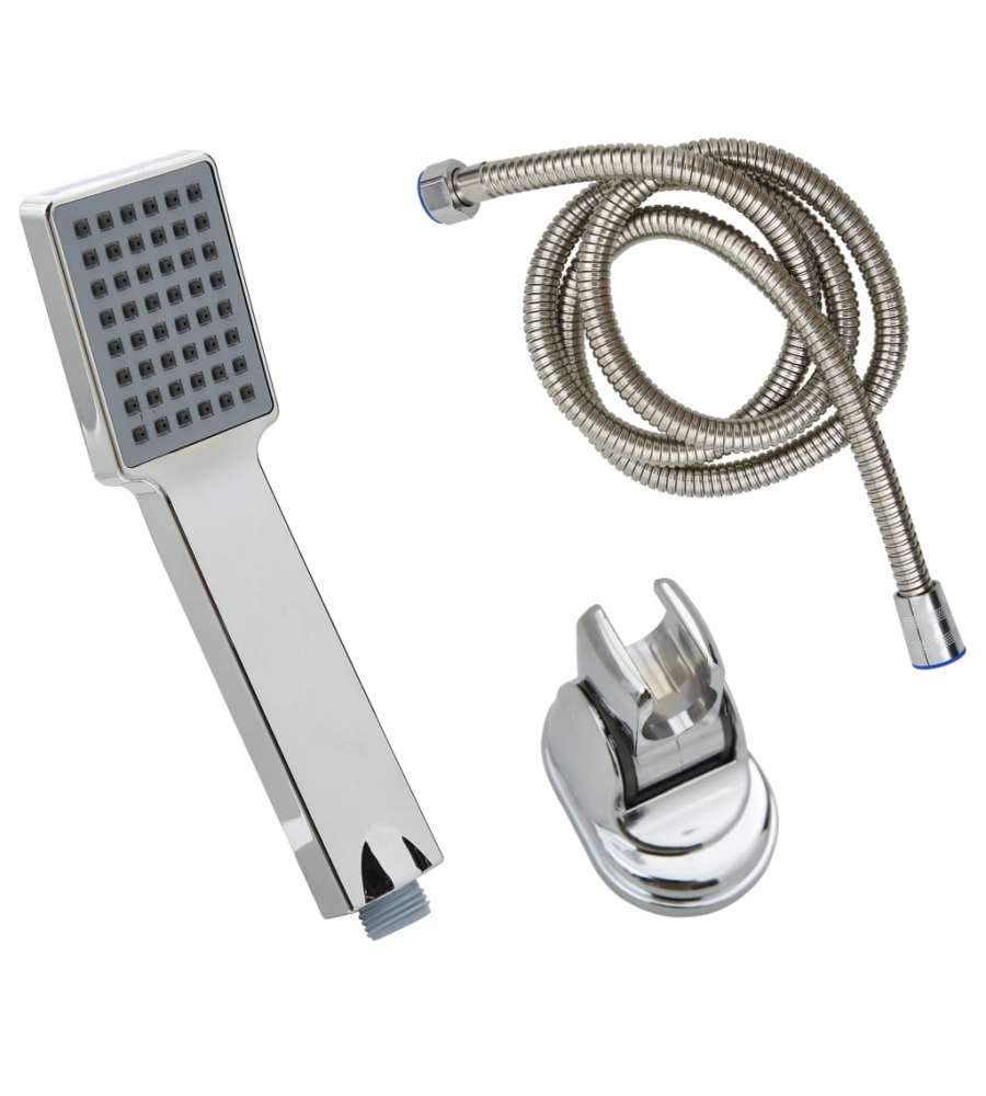 Soffione Doccia Manuale con Tubo 1,5 m Cromato
