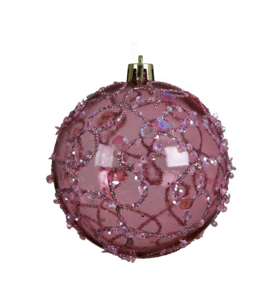 Sfera paillettes rosa