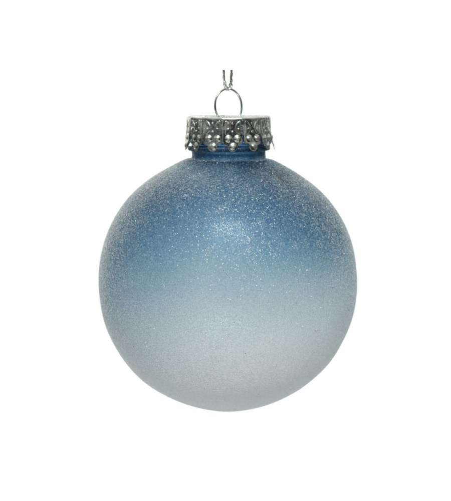 Sfera diam. mm 80 colori blu glitter