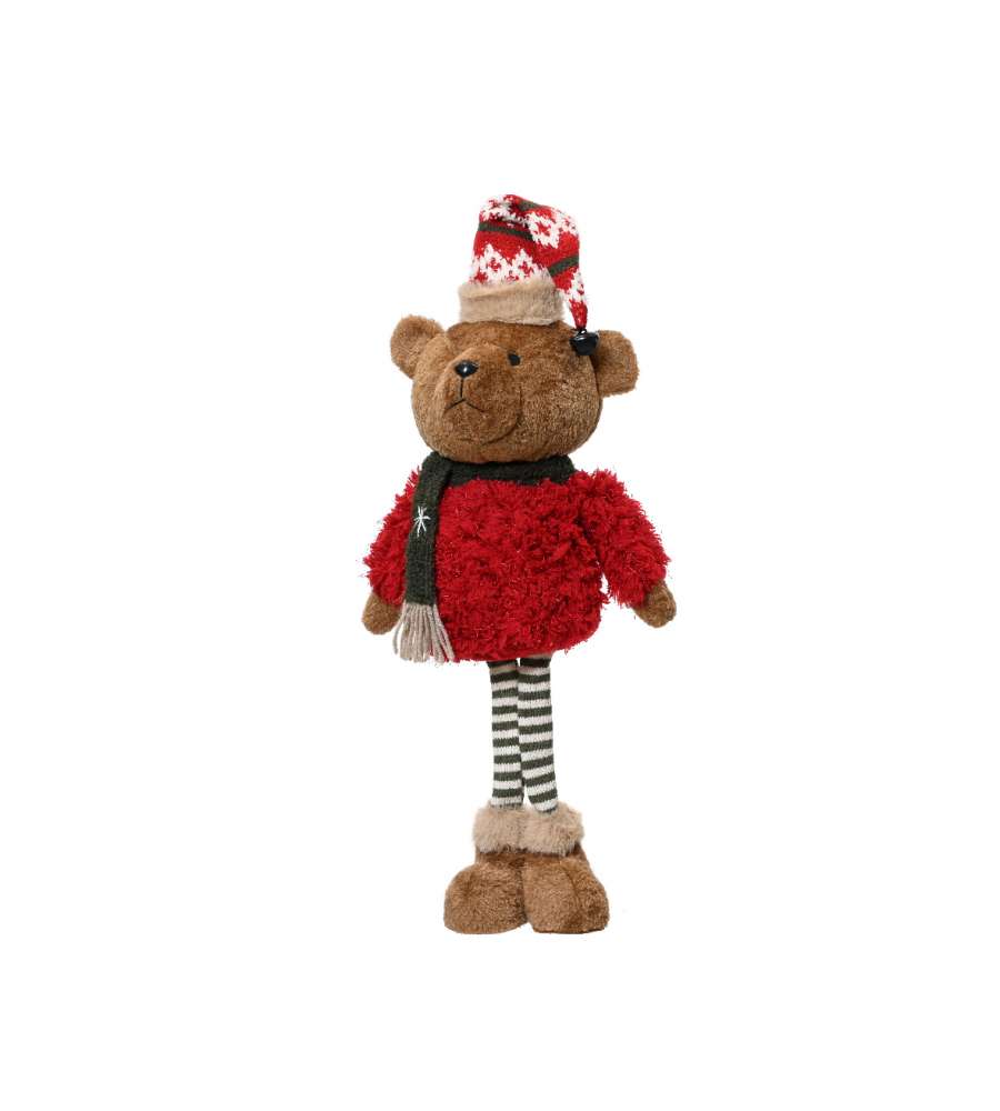Peluche orso natalizio 54h