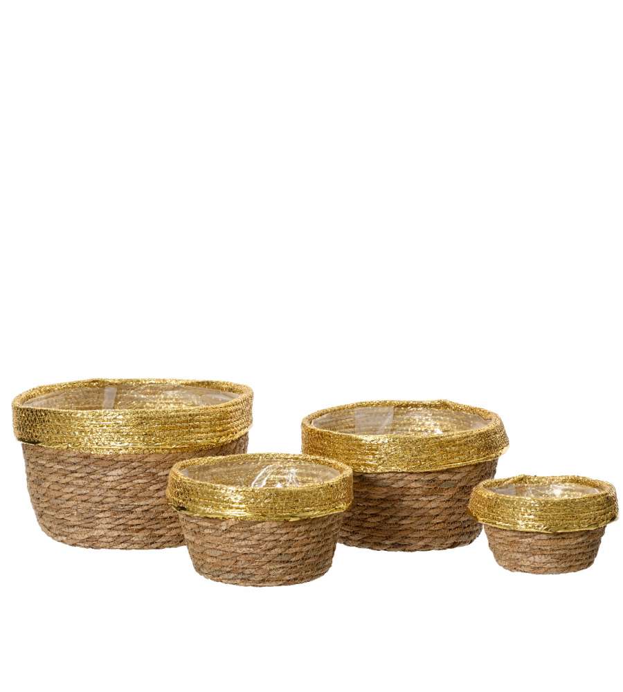 Cesta multiuso gold grande