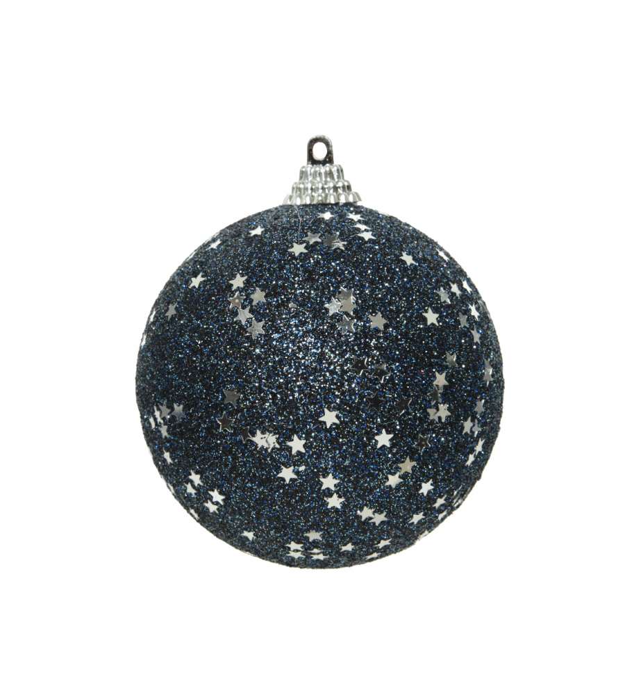 Sfera Stelle e Glitter Blu