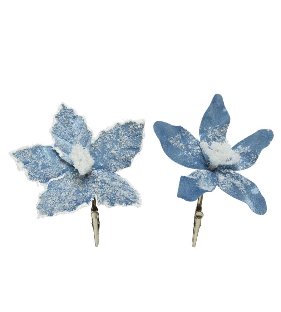 Clip Fiore 13xh3cm azzurro