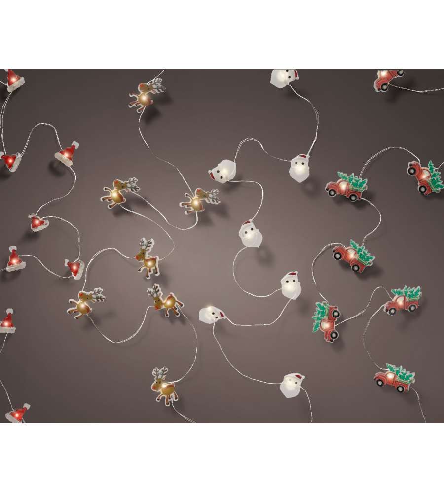 Filo 20 Luci LED Fantasie Natale