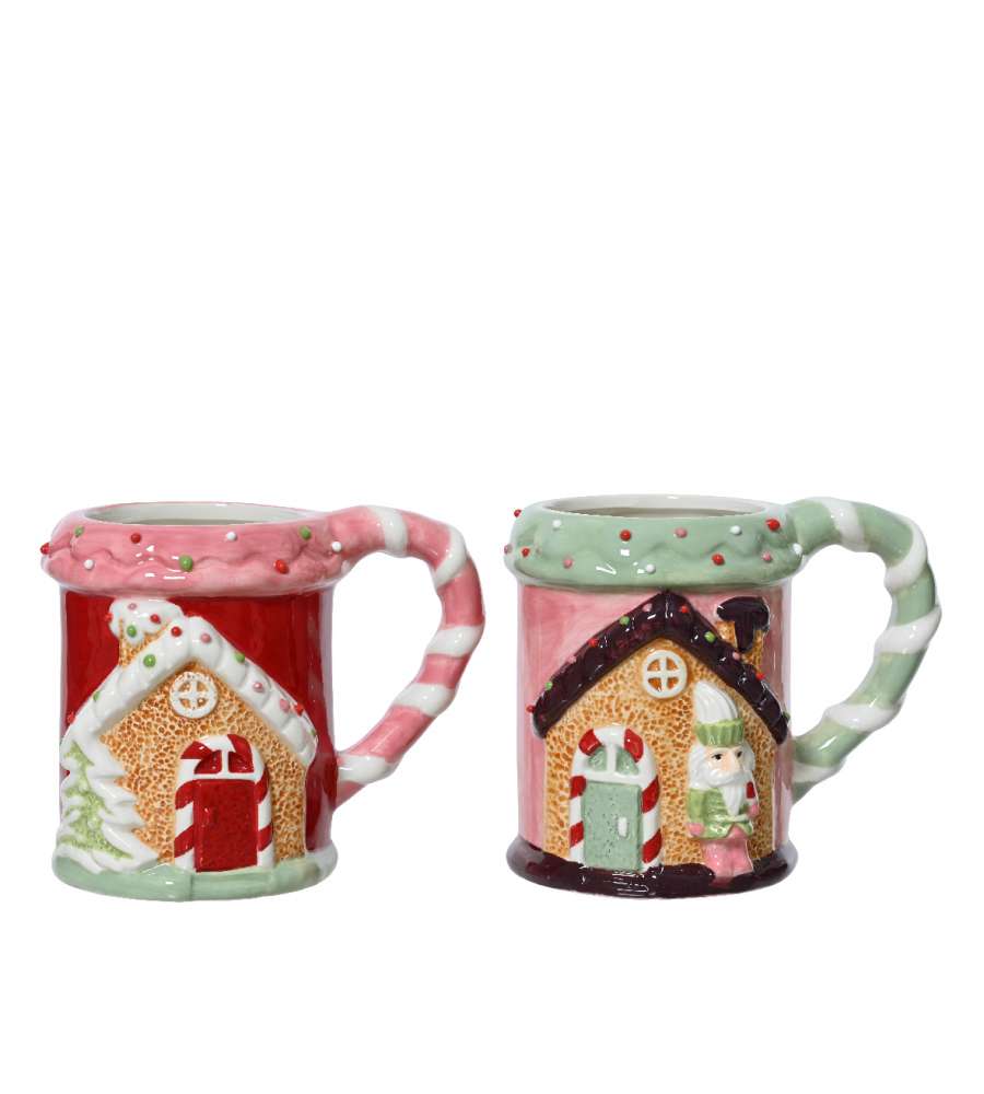 Tazza con decoro Natalizio in rilievo