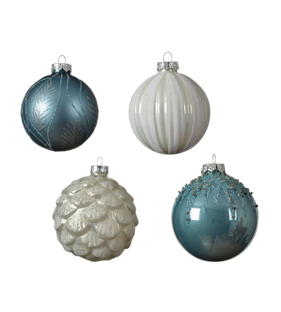 Sfera decorazione blu-silver