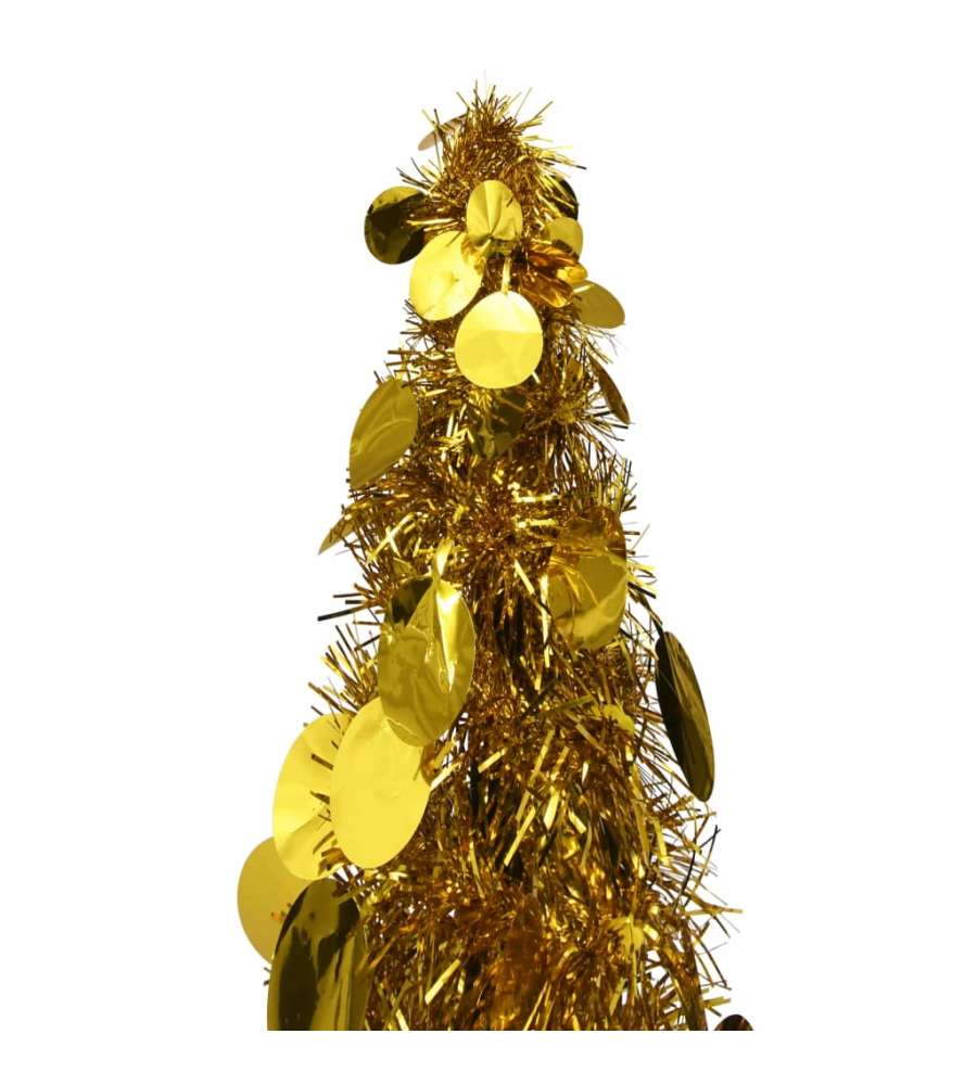 Albero di Natale Artificiale Apribile Oro 120 cm PET