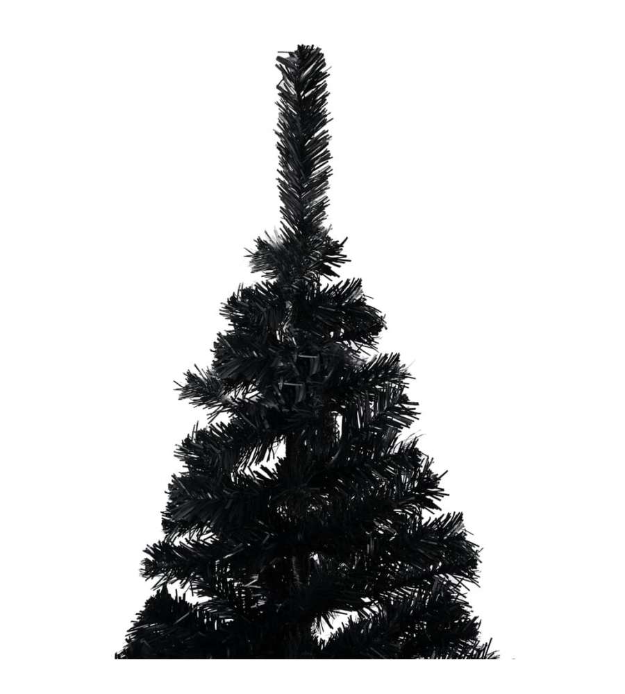 Albero di Natale Artificiale con Supporto Nero 180 cm PVC