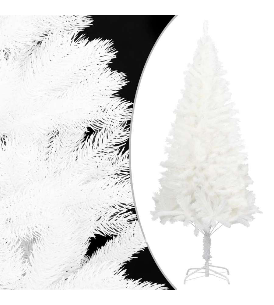 Albero di Natale Artificiale con Aghi Realistici Bianco 180 cm