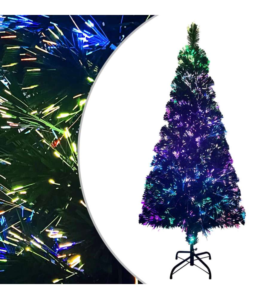 Albero di Natale Artificiale Supporto Verde 210 cm Fibra Ottica