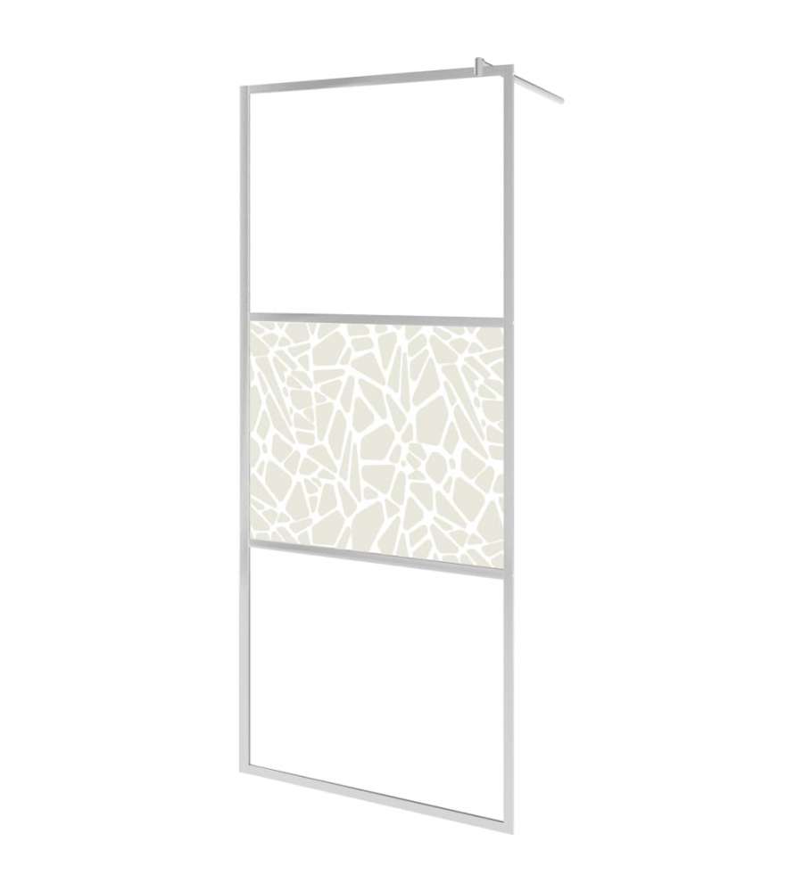 Parete per Doccia Walk-in in Vetro ESG Design Pietra 115x195 cm