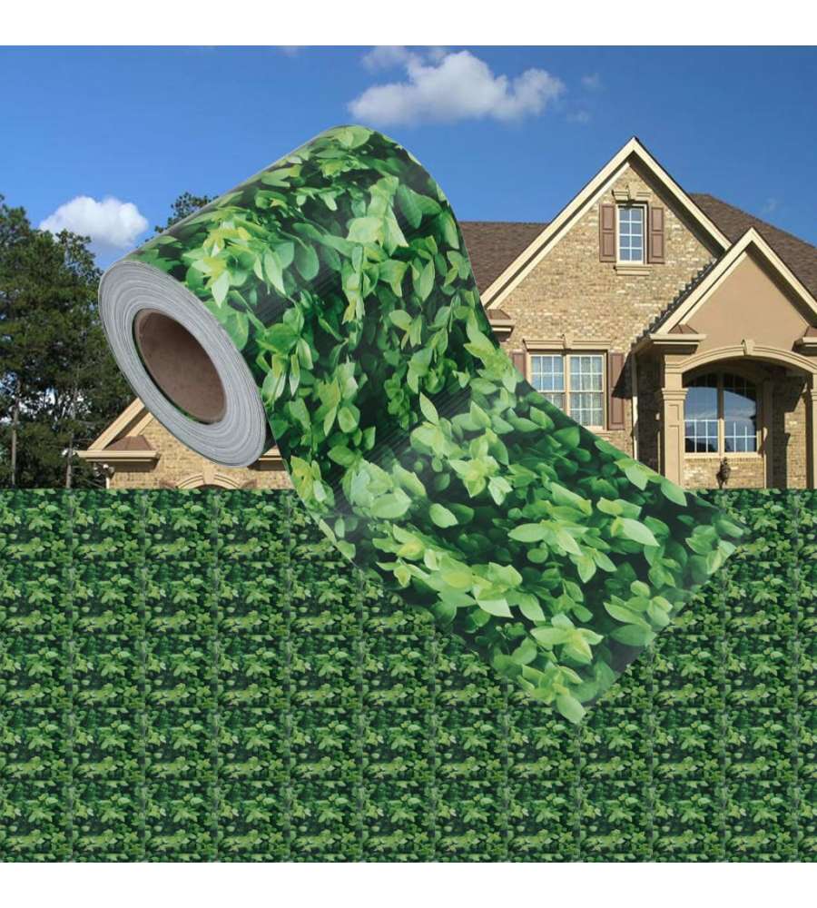 Recinzione Frangivento da Giardino PVC 35x0,19 m Verde