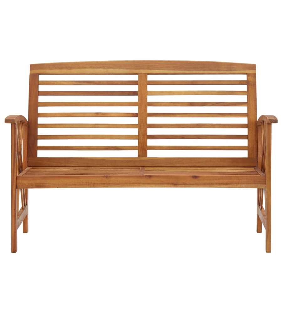 Panchina da Giardino 119 cm in Legno Massello d'Acacia 310269